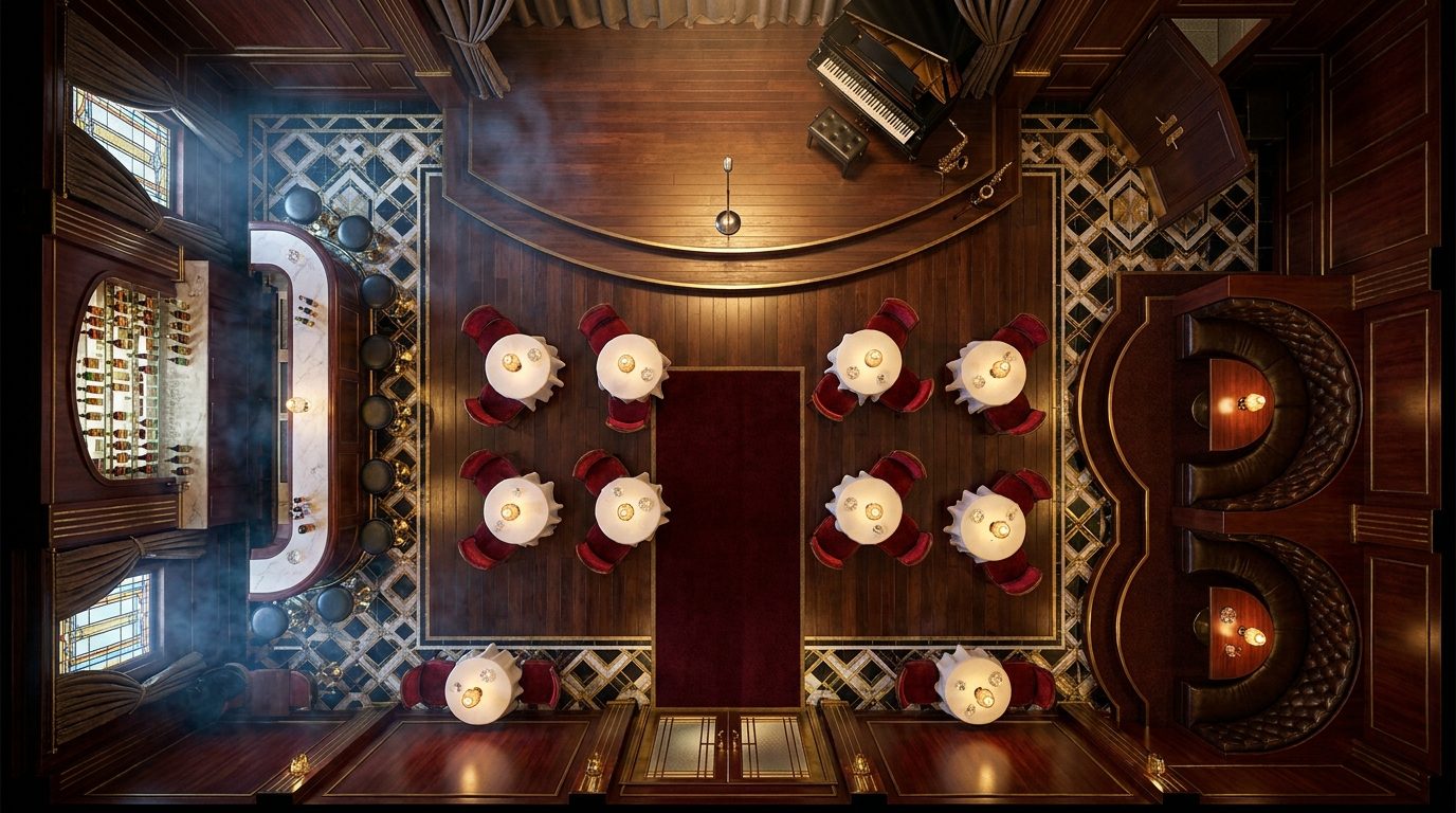 Art-Deco Jazz Club scene 1