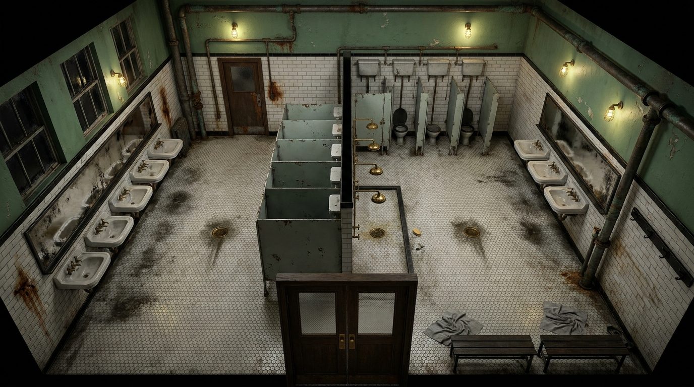 Baños de la Institución Tenebrosa
