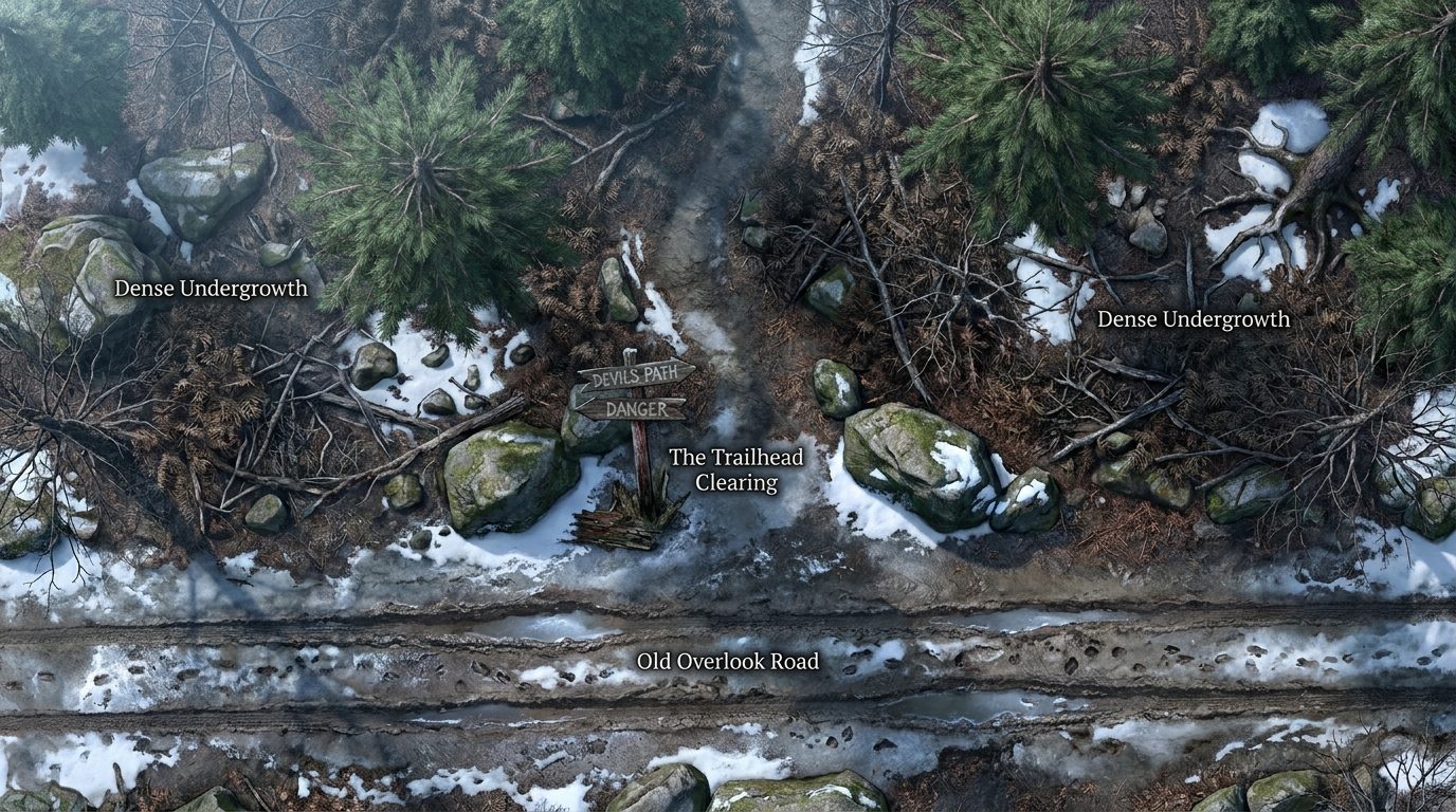 Forest Trailhead scene 1