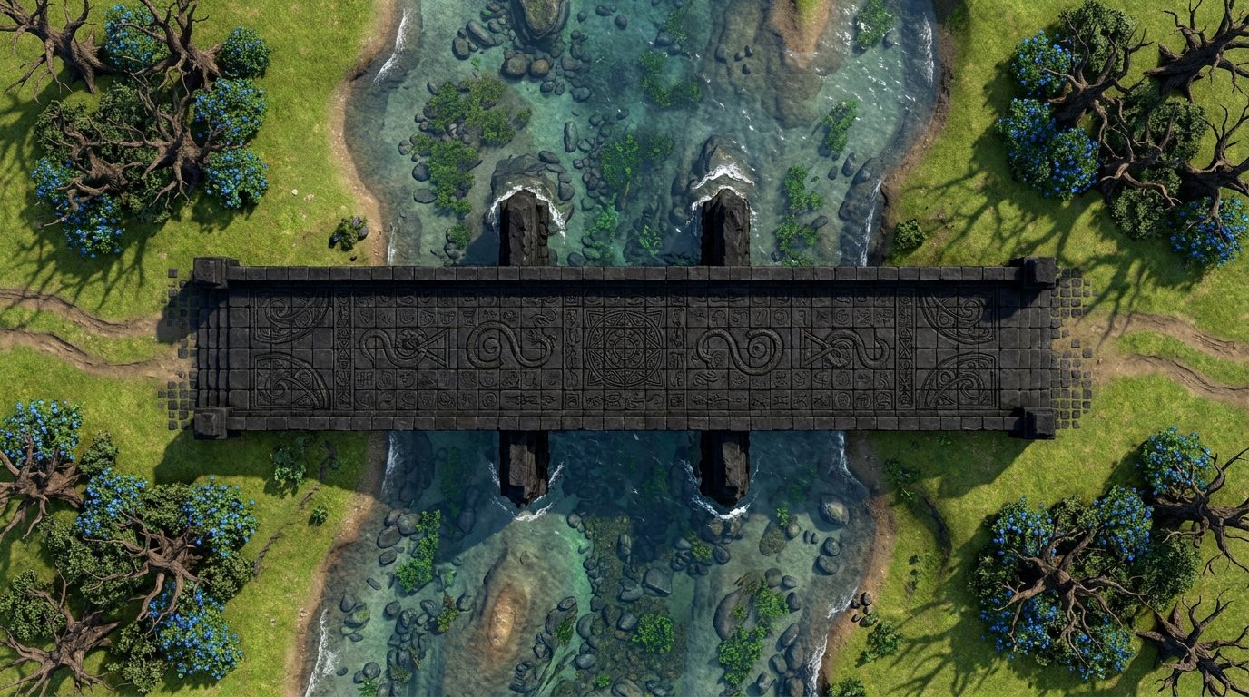 Massive Carved Stone Bridge scene 1