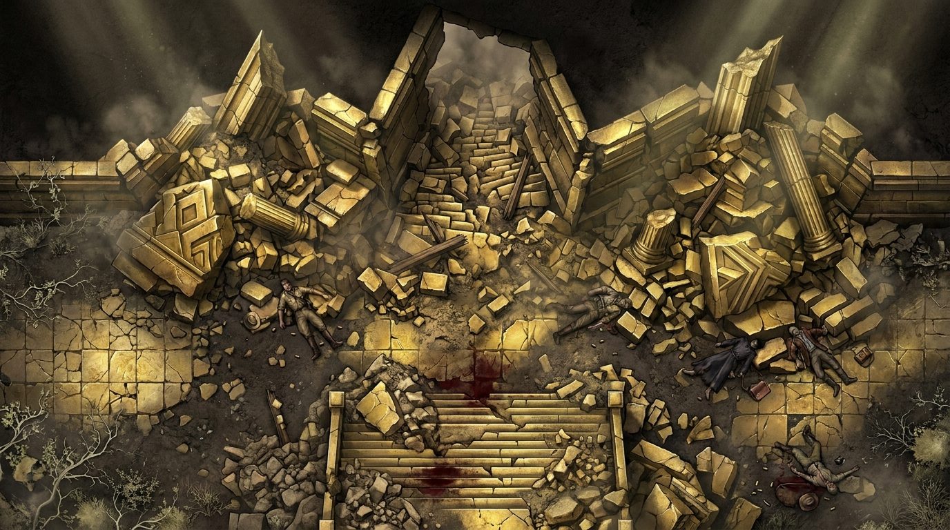Ruined Golden Temple Exterior scene 1