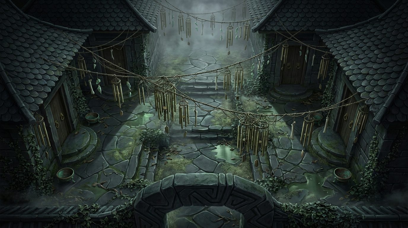Creepy Chime Alley scene 1