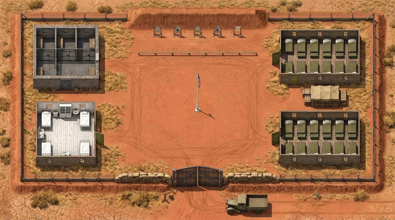 Avant-Poste Militaire Colonial scene 1
