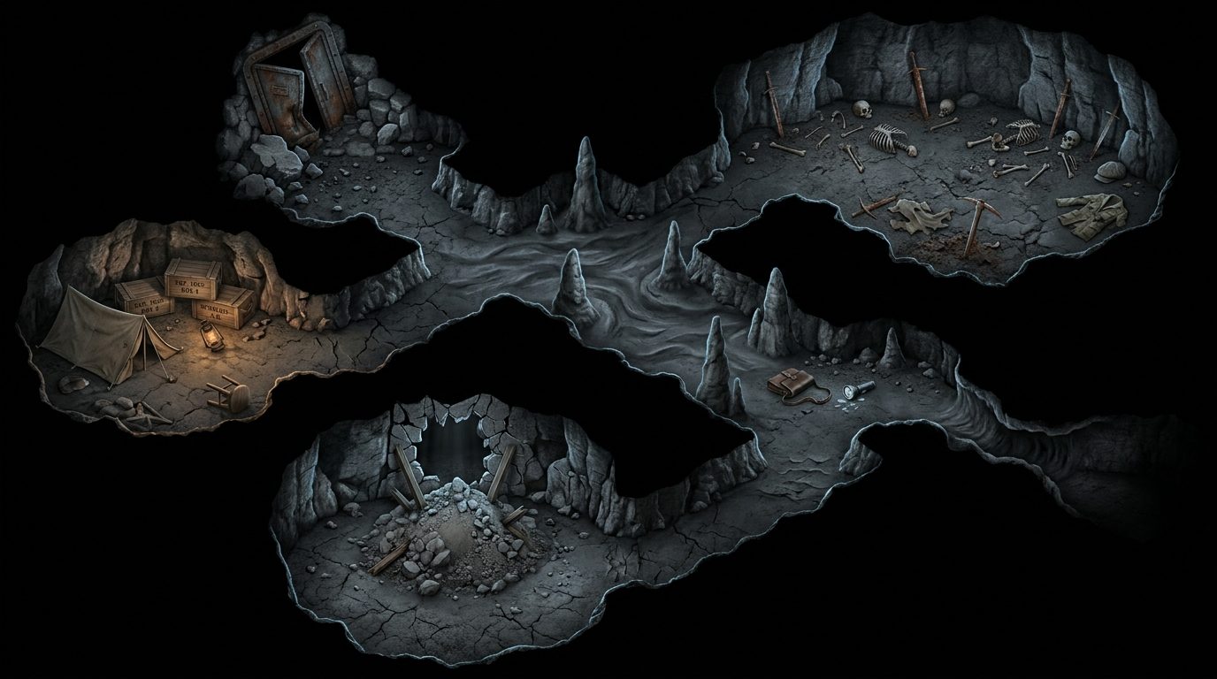 Cuevas de Oscuridad Subterráneas scene 1