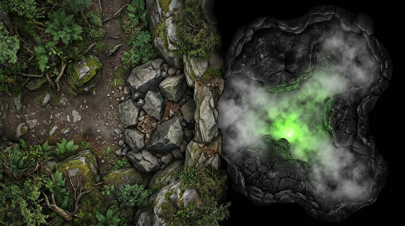 Irradiated Hidden Spectral Cavern