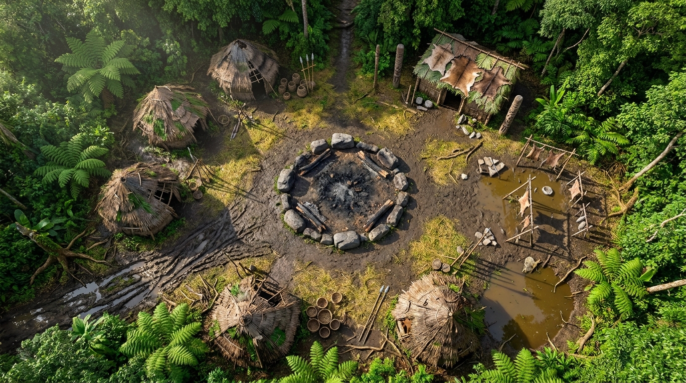 Primitive Jungle Settlement