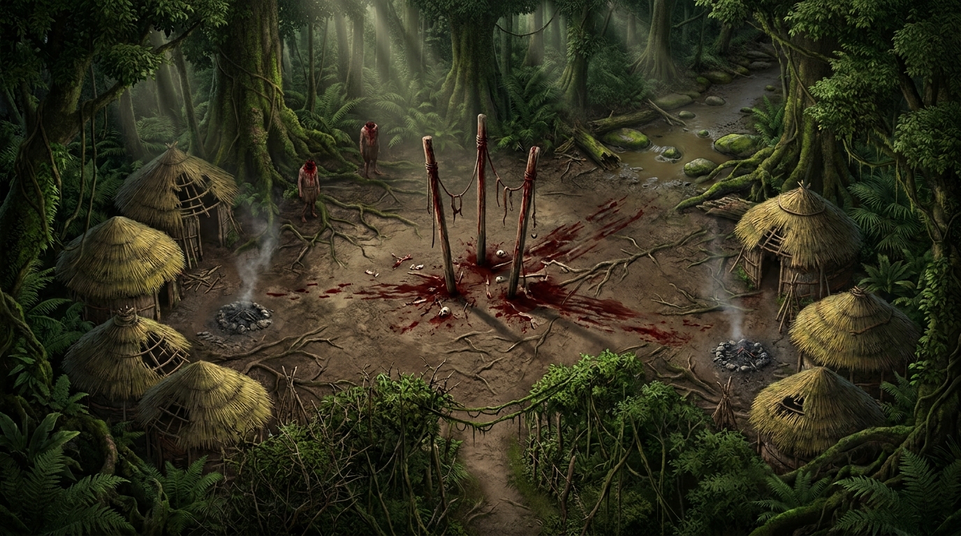 1920s Primitive Jungle Village