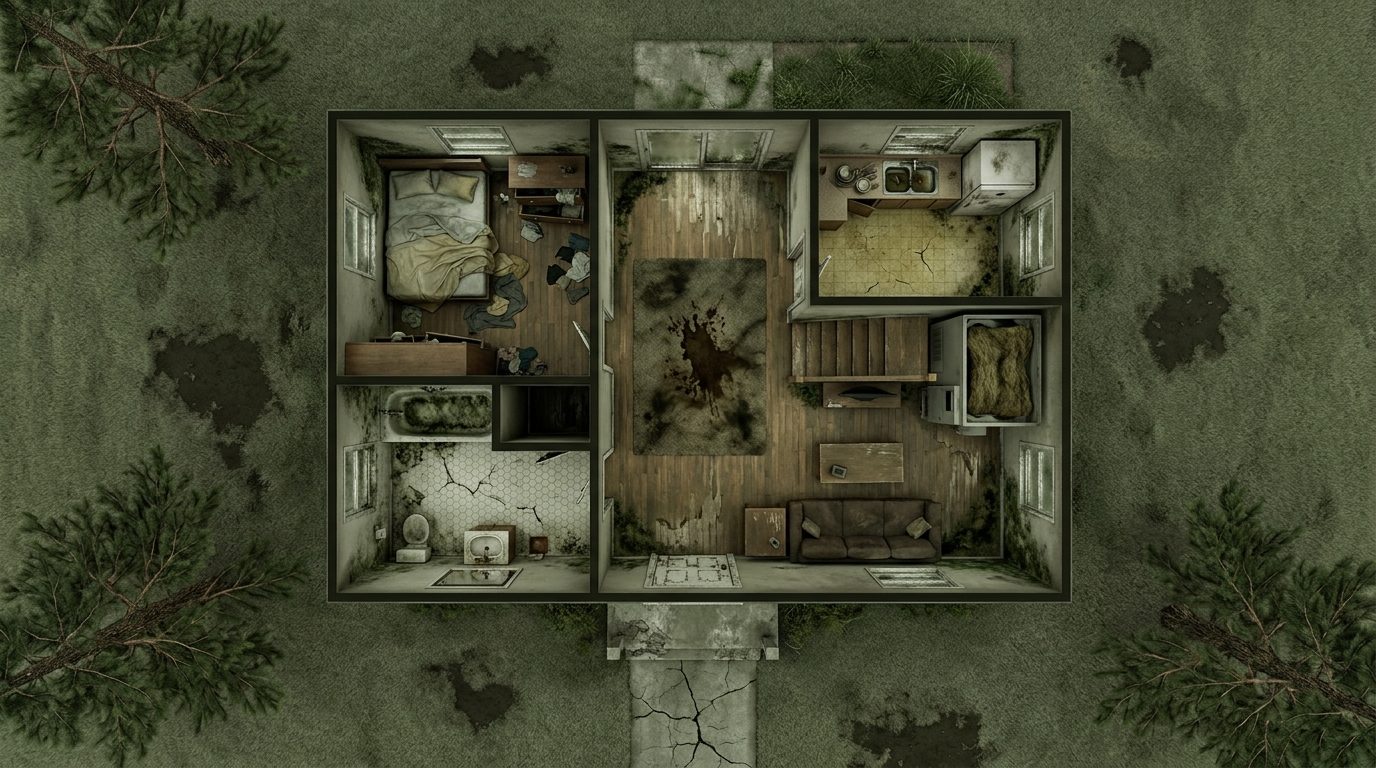 Casa de la Escena del Crimen Suburbana