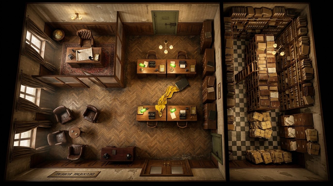 Austere Intelligence Archives scene 1