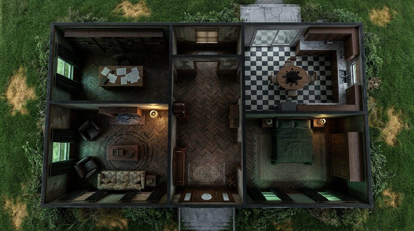 Decaying Suburban House