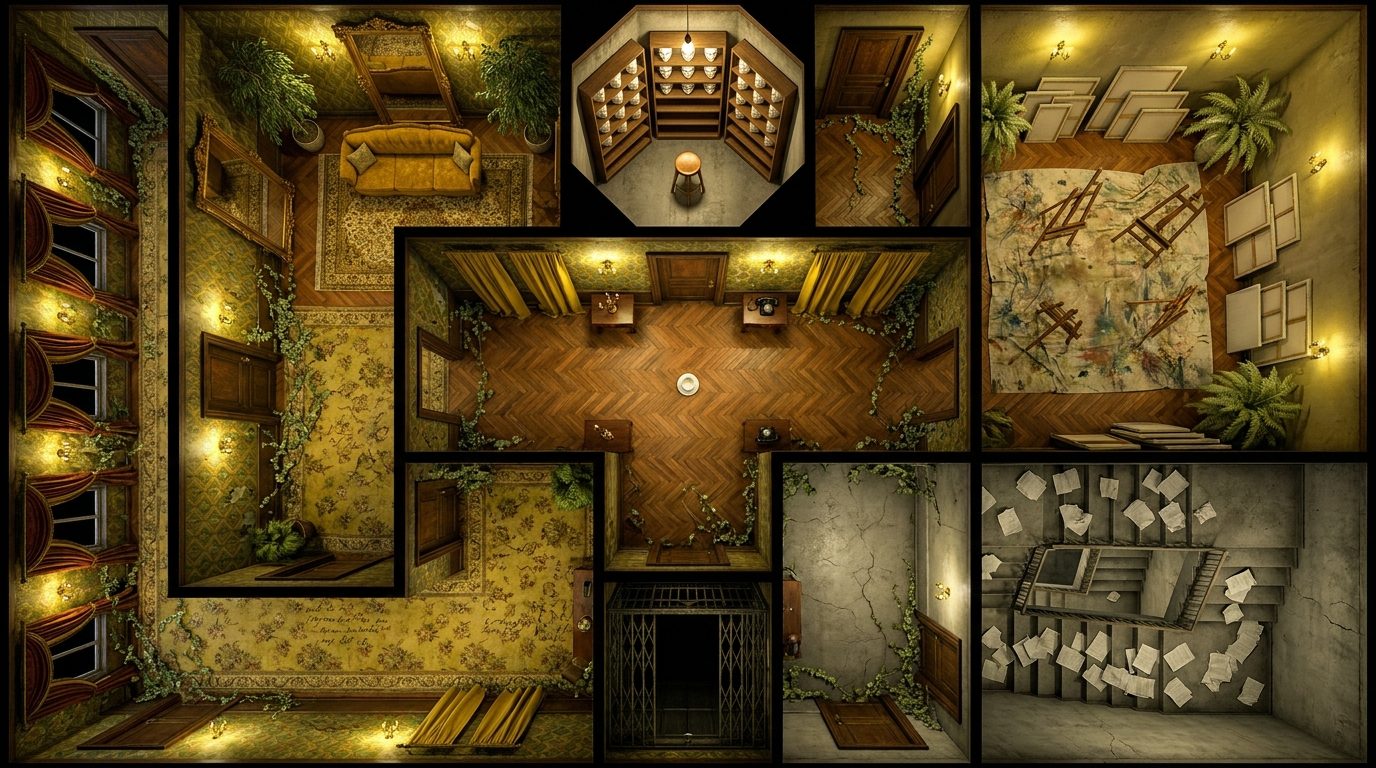 Surreal Dreamscape Labyrinth