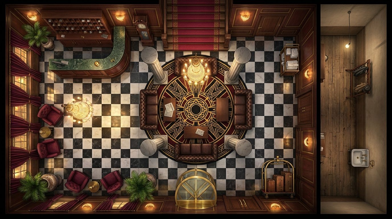 Interior de Gran Hotel 1920