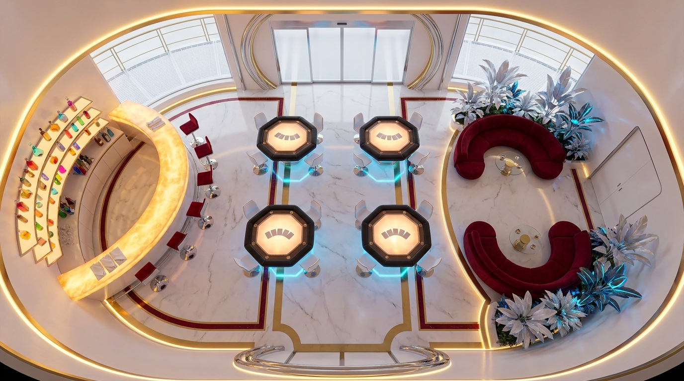 Elegante Casino Sci-Fi de Altas Apuestas