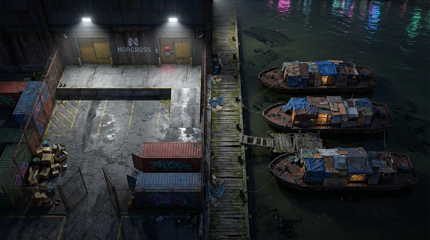 Brooklyn Docks and Norcross Exterior
