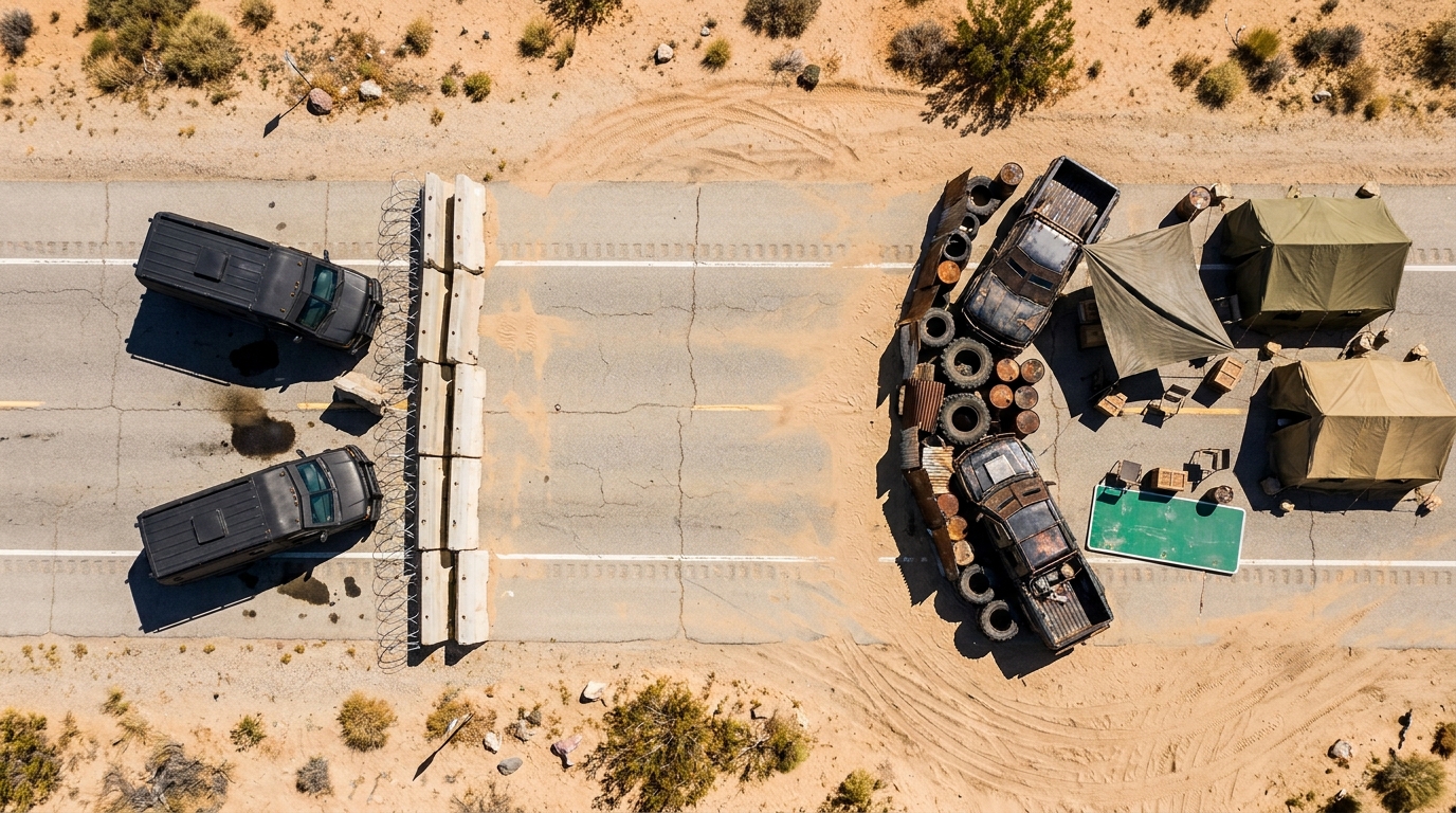 Desert Ranger Roadblock