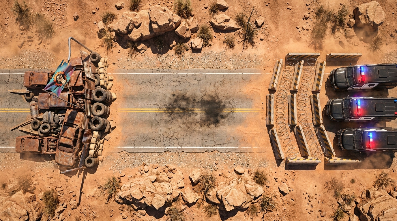 Wasteland Rebel Siege Line