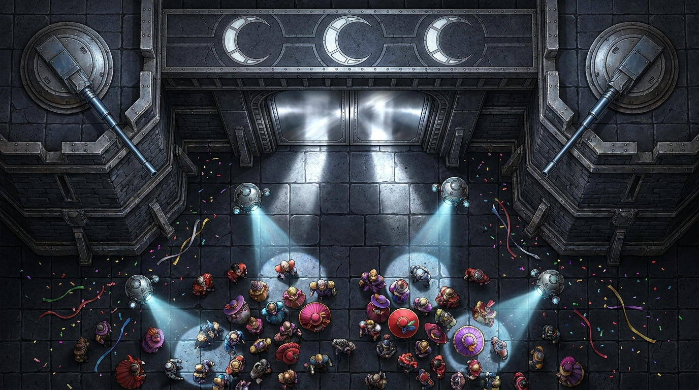 Sci-Fi Lunar Gate Entrance