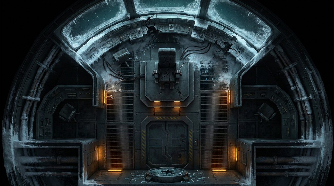 Frozen Derelict Bridge & Command Center