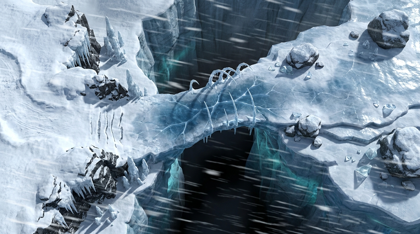 Le Gouffre Gelé du Pont Glaciaire scene 1