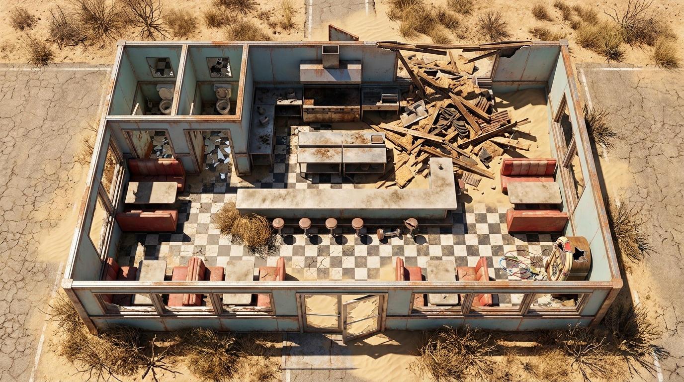 Sun-Bleached Desert Diner