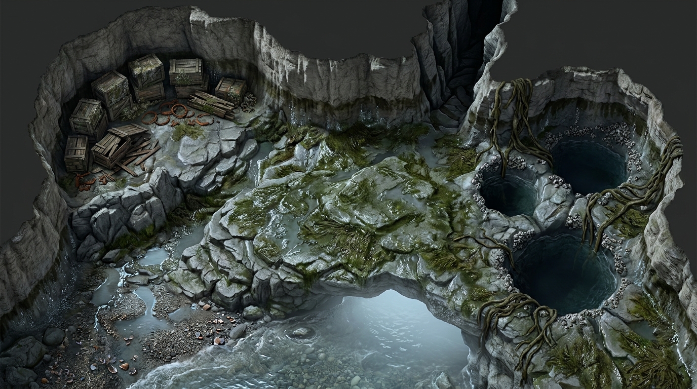 The Smuggler's Sea Cave scene 1