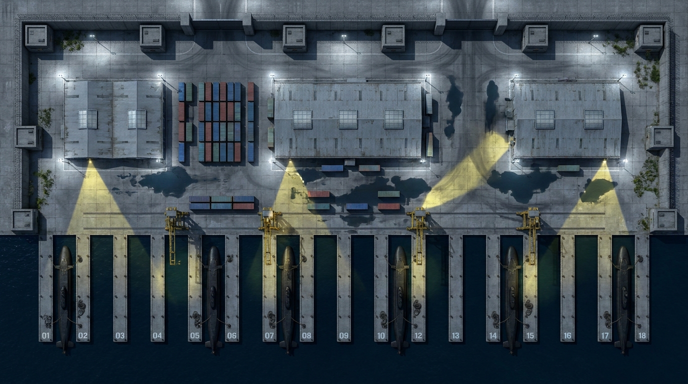Puerto Corporativo Militarizado y Muelles de Submarinos