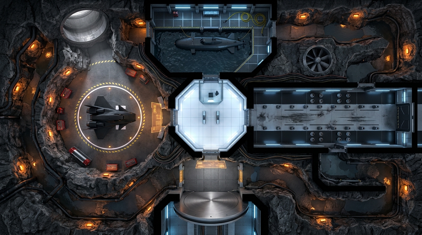 Underground Island Fortress