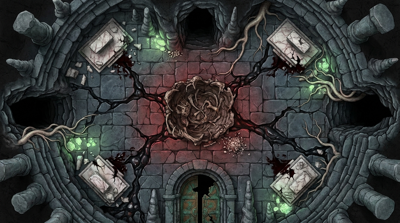 Cyclopean Ancient Crypt and Torpor Chamber