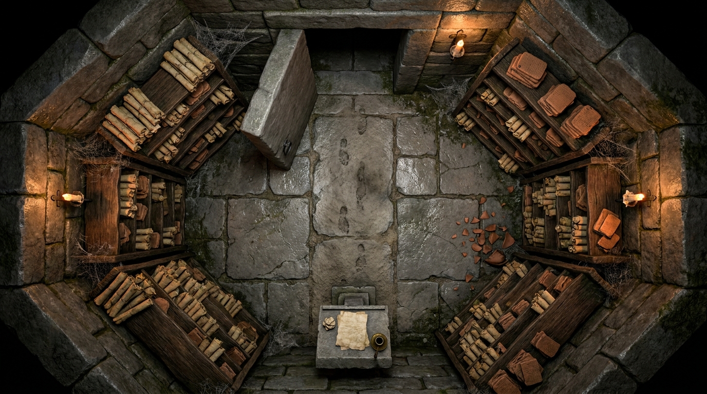 Cripta y Biblioteca Secreta scene 1