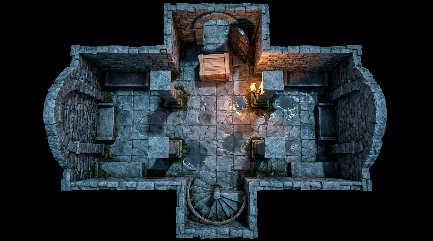 Ancient Church Crypt scene 1