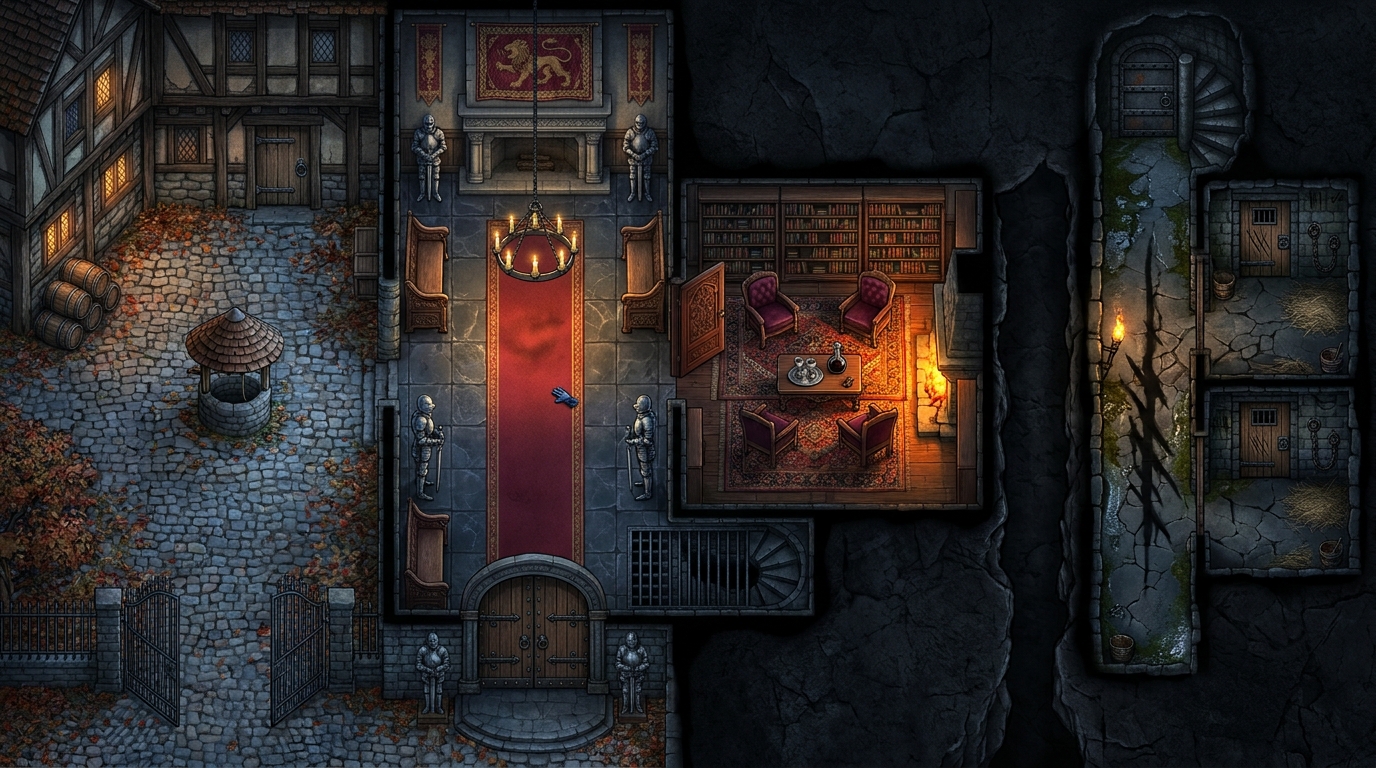Medieval Noble Manor and Inn