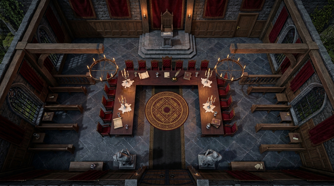 Ancient Council Hall scene 1