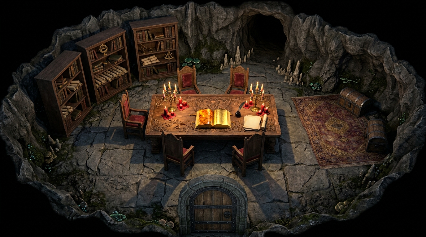 Underground Lair Library Setup