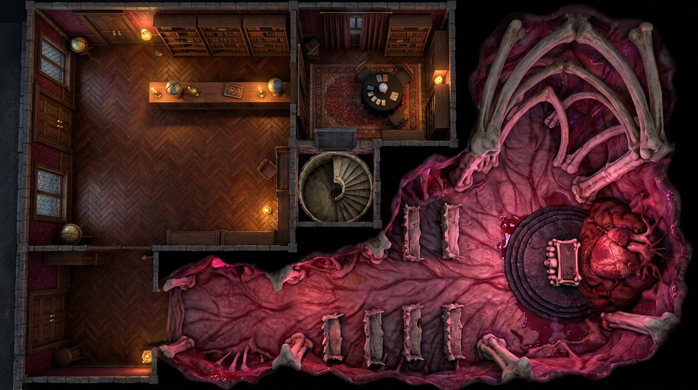Occult Shop and Flesh Dungeon