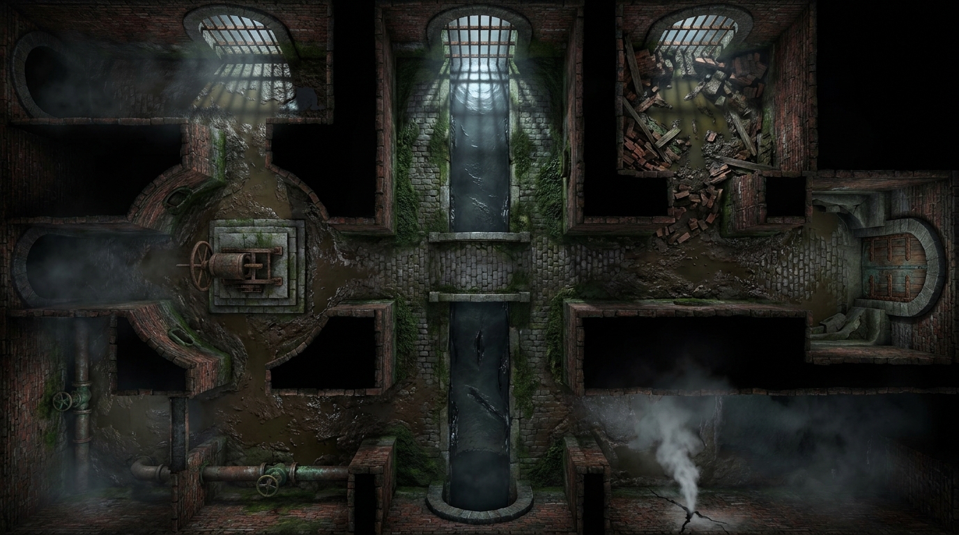 Stygian City Sewers and Tunnels scene 1