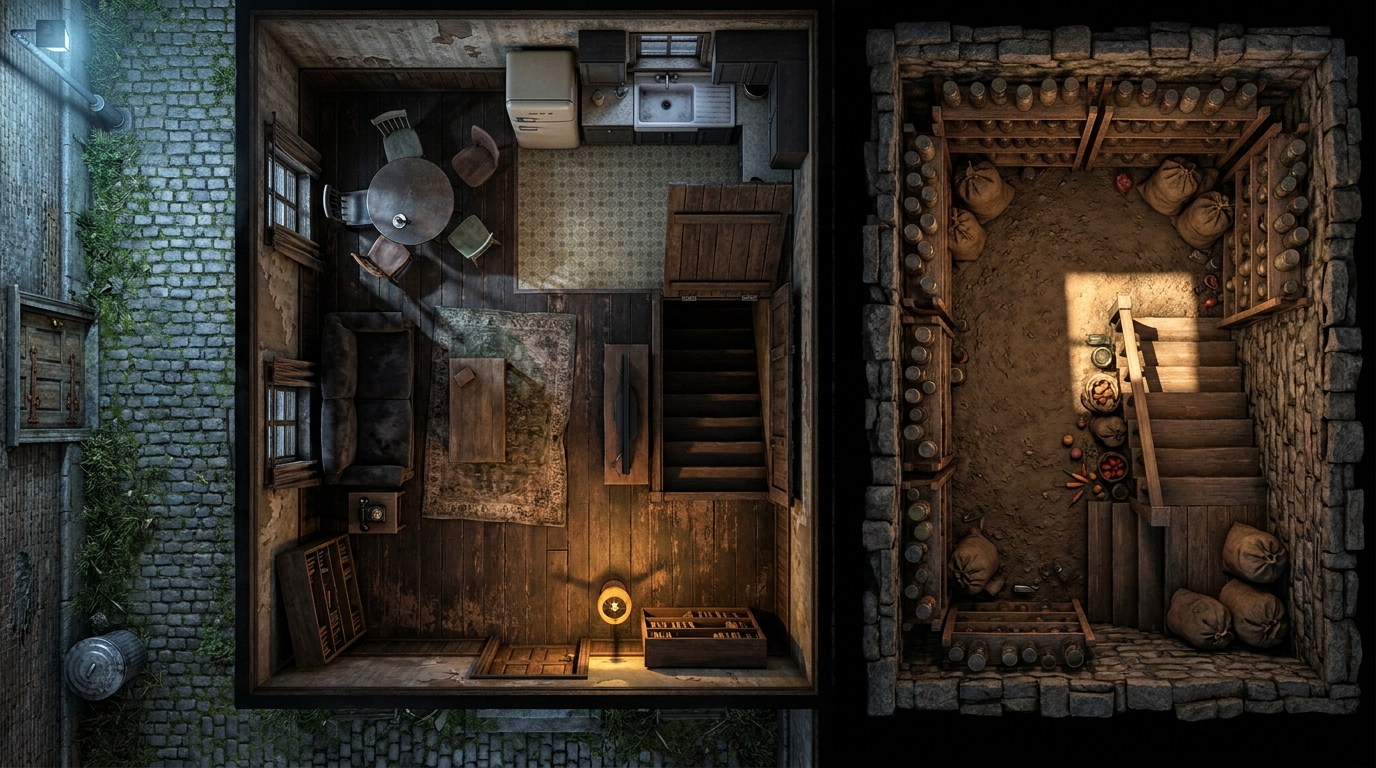 Ambush Alley House & Root Cellar