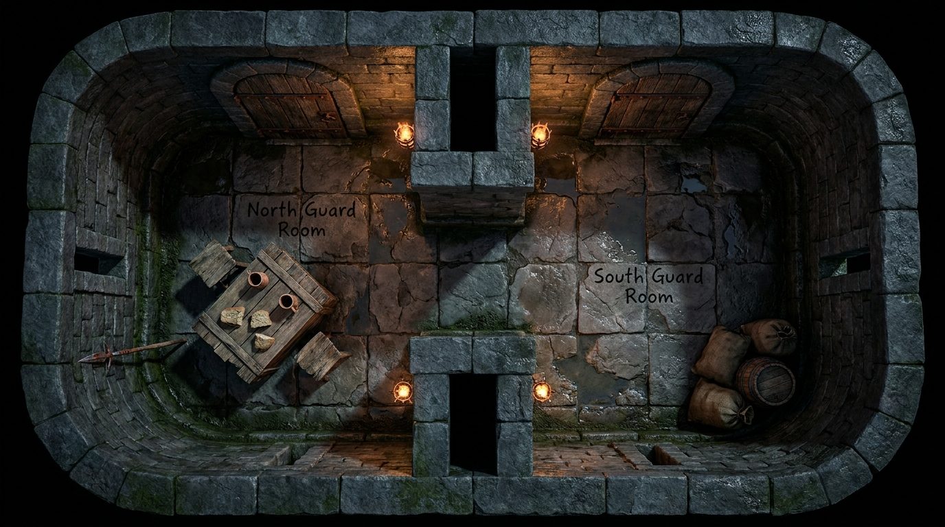 Thieves Guard Posts scene 1