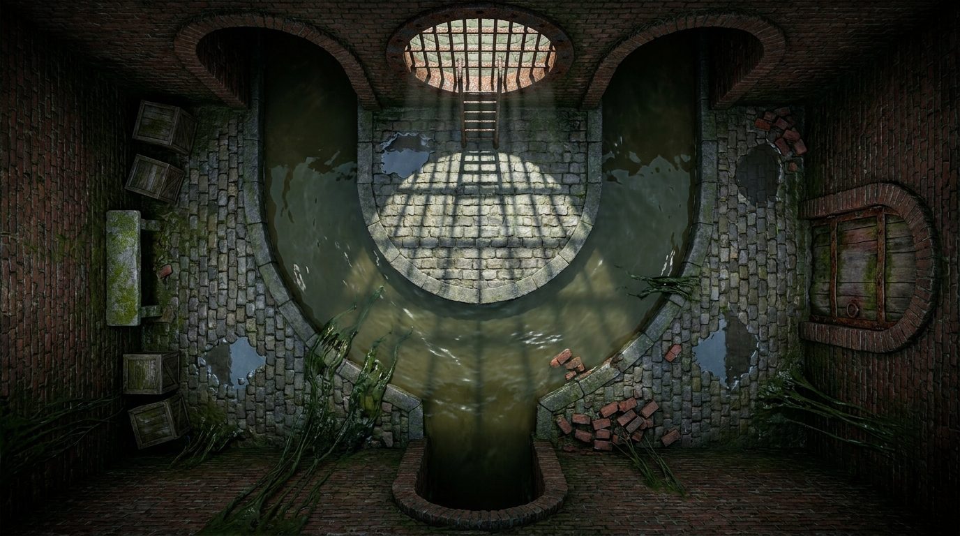City Sewer Entrance