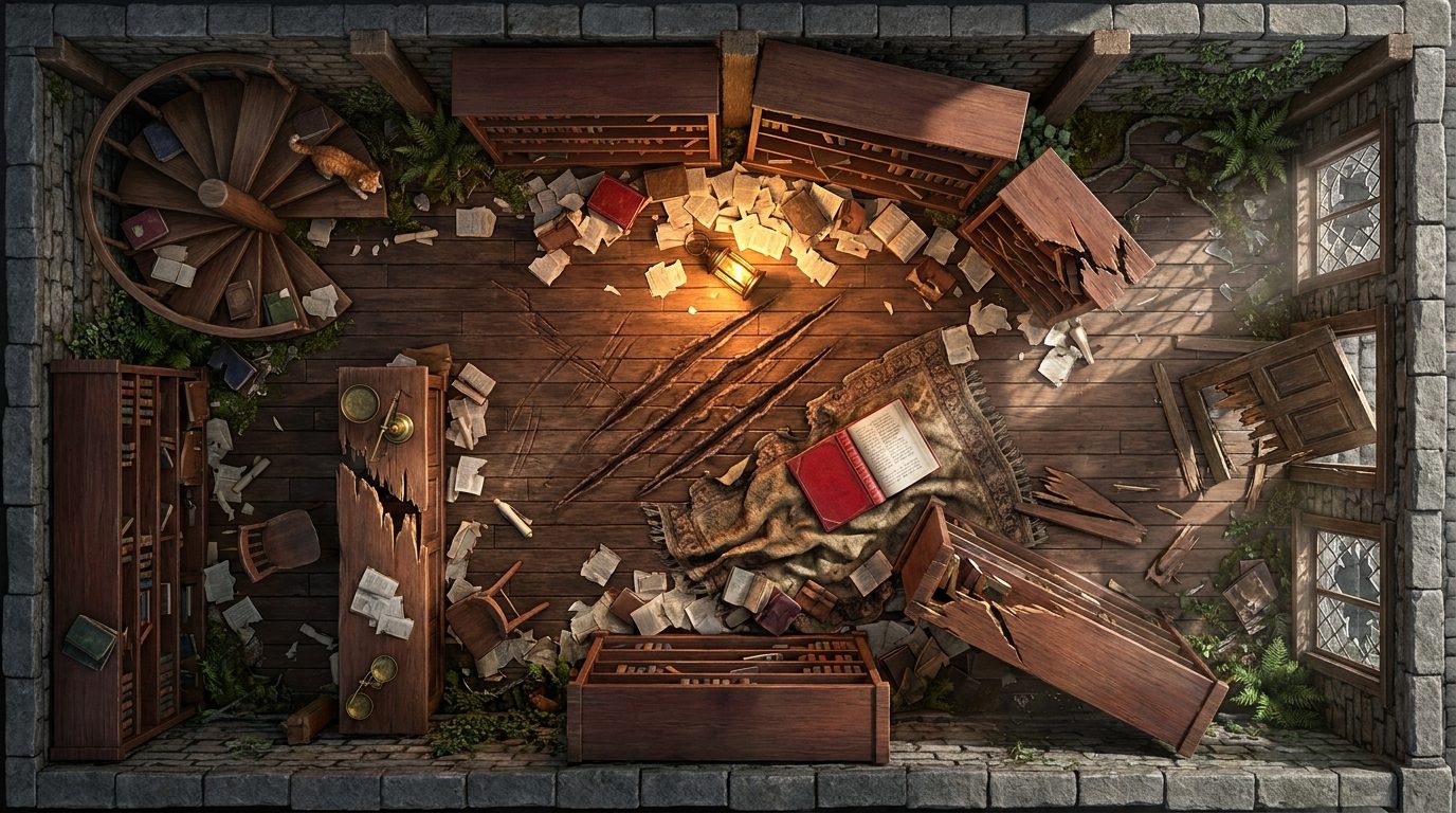 Tienda de Magia Saqueada scene 1