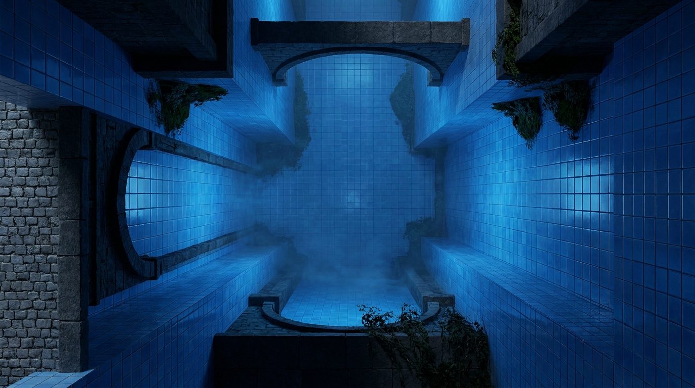 El Callejón Azul Brillante scene 1