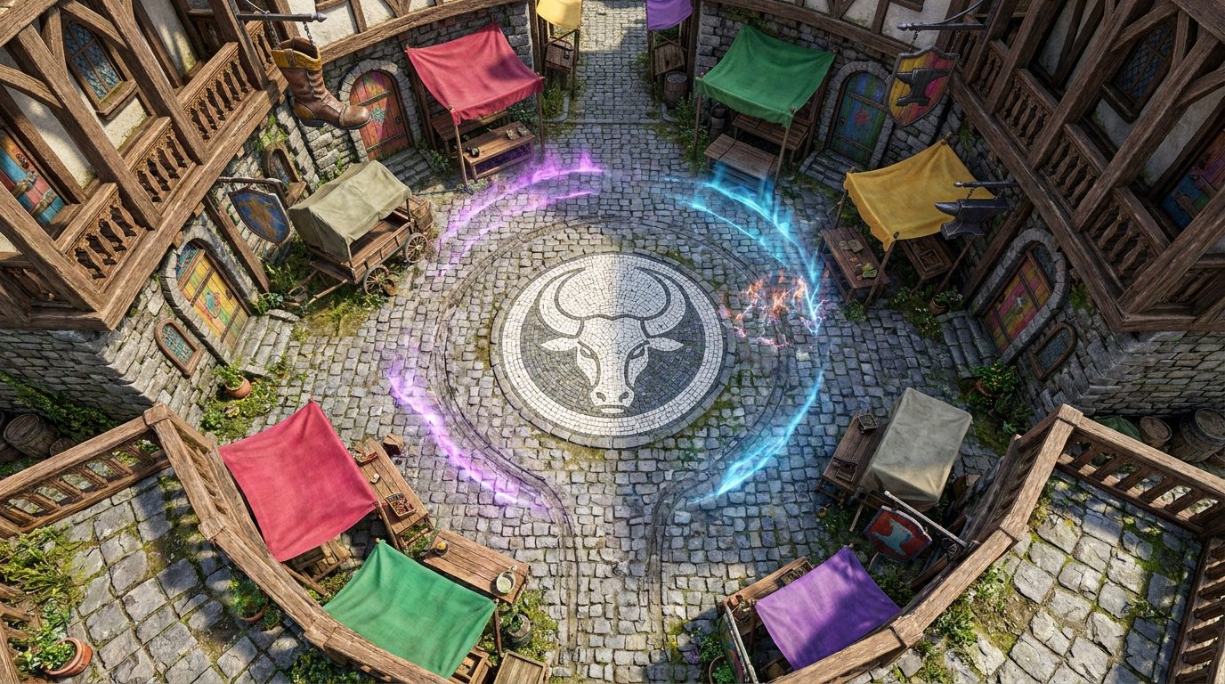 White Bull Court scene 1