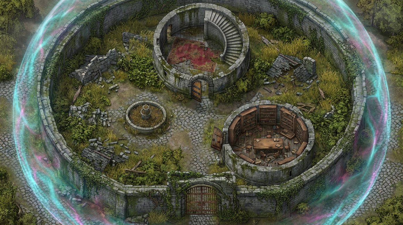 Abandoned Wizard Towers scene 1