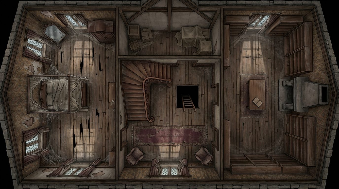 Étages du Manoir Vieillissant
